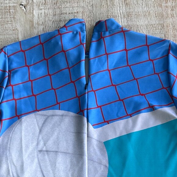 Adidas Womens Soccer Net Midi Straight Dress Short Sleeves blue/navy Size Large - Picture 7 of 10